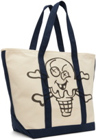 ICECREAM Off-White & Navy Cones & Bones Tote