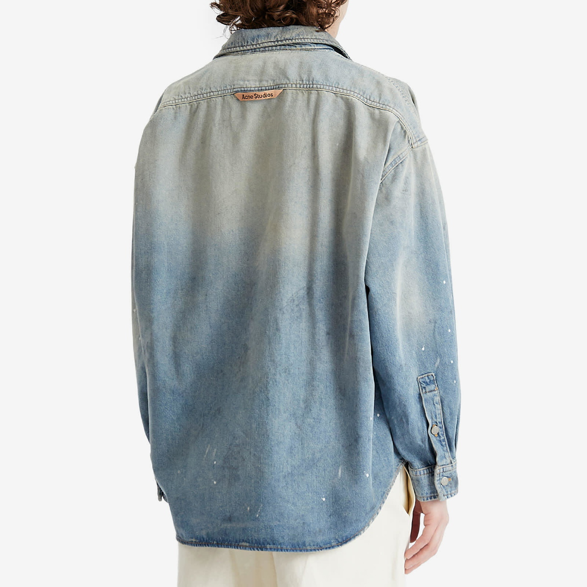 Acne Studios Men's Setar U Trafalgar Denim Shirt in Light Blue