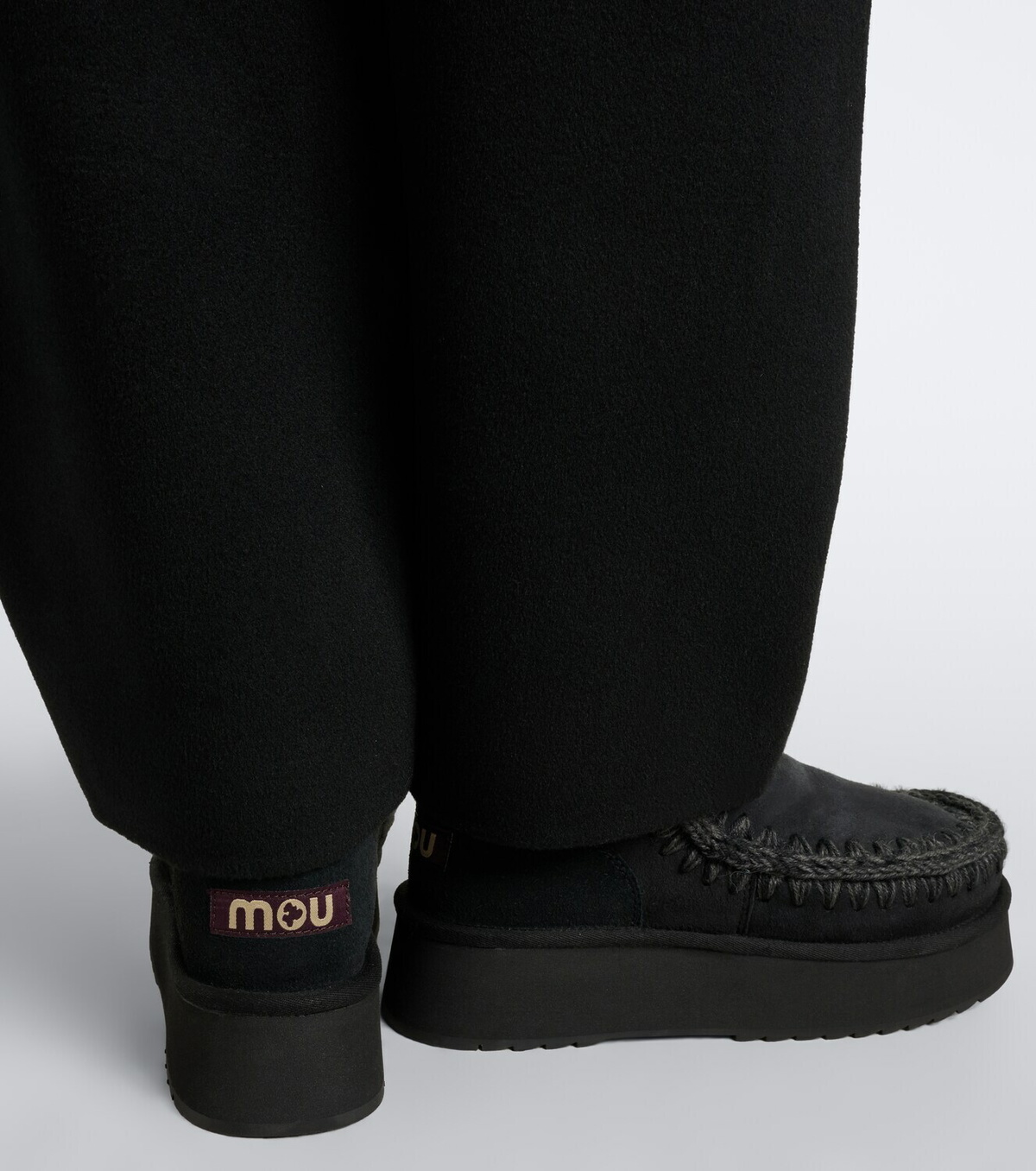 Mou Mini shearling-lined suede ankle boots