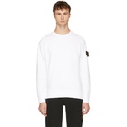 Stone Island White Arm Badge Sweatshirt