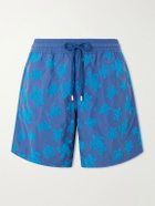 Vilebrequin - Moorea Straight-Leg Mid-Length Printed Recycled Swim Shorts - Blue