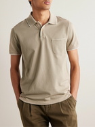 Loro Piana - Regatta Stretch-Cotton Piqué Polo Shirt - Neutrals