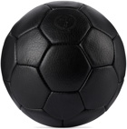 Modest Vintage Player Black Leather Soccer Ball