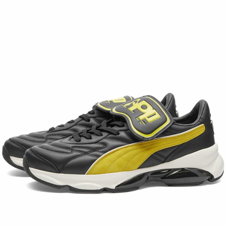 Photo: Puma Men's x P.A.M. Cell Dome King Sneakers in Black/Tart Apple