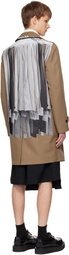 Comme des Garçons Homme Plus Brown Printed Coat