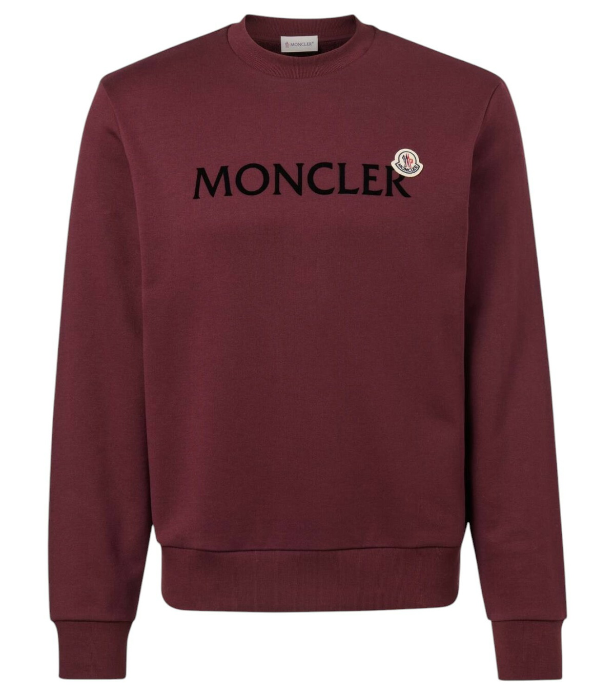 Moncler - Bouclé-Trimmed Cotton-Jersey Sweatshirt - Purple