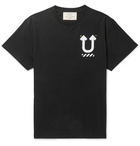 Off-White - Undercover Logo-Print Cotton-Jersey T-Shirt - Black