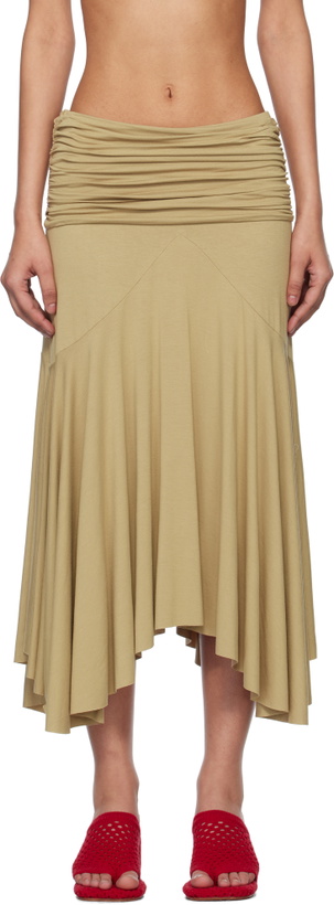 Photo: Gimaguas Beige Fortuna Midi Skirt