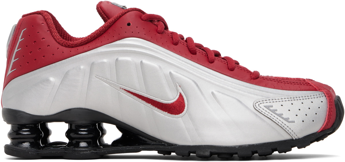 Nike Red & Silver Shox R4 Sneakers Nike