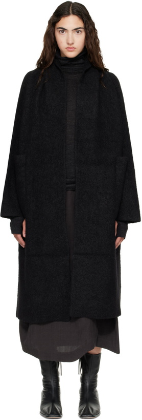 Photo: Lauren Manoogian Black Double Face Long Coat