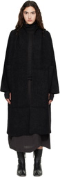 Lauren Manoogian Black Double Face Long Coat