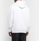 McQ Alexander McQueen - Printed Fleece-Back Cotton-Jersey Hoodie - White