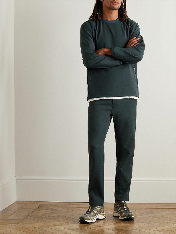 Photo: Snow Peak - Active Comfort Tapered Belted Shell Trousers - Green