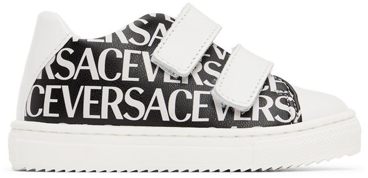 Photo: Versace Baby Black & White Allover Sneakers