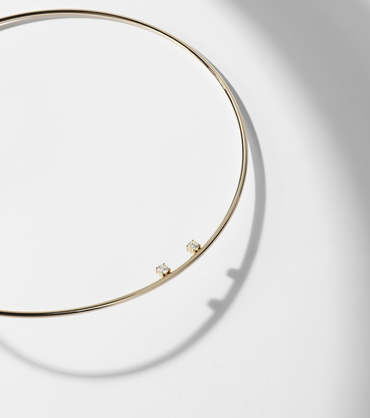 Yvonne Léon 9kt gold choker with diamonds