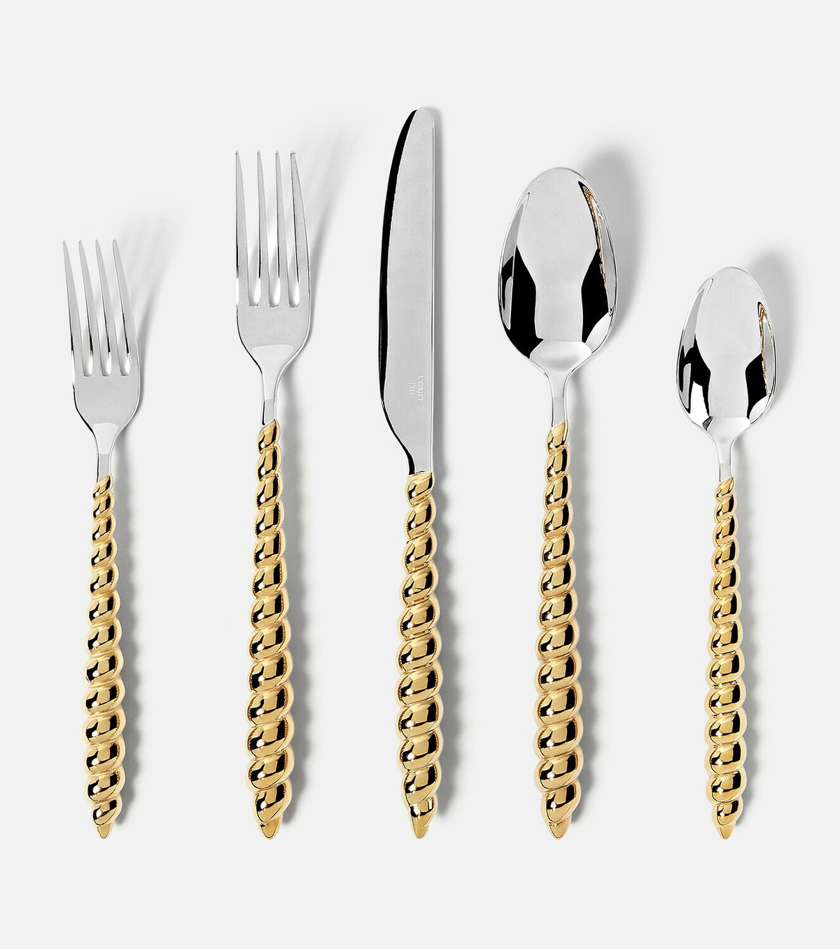 L'Objet x Jessica McCormack gold-plated stainless steel set