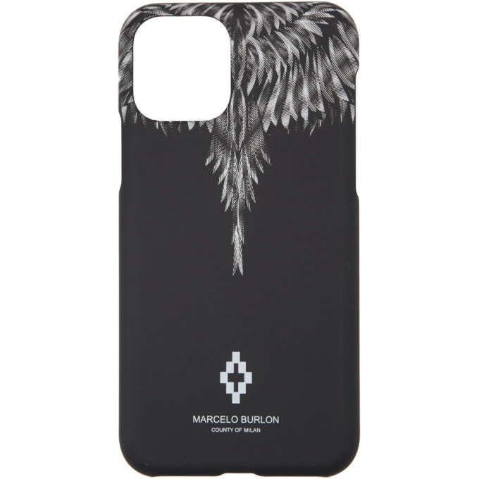 Marcelo County of Milan Black and White Sharp Wings iPhone 11 Pro Case Marcelo Burlon County of Milan