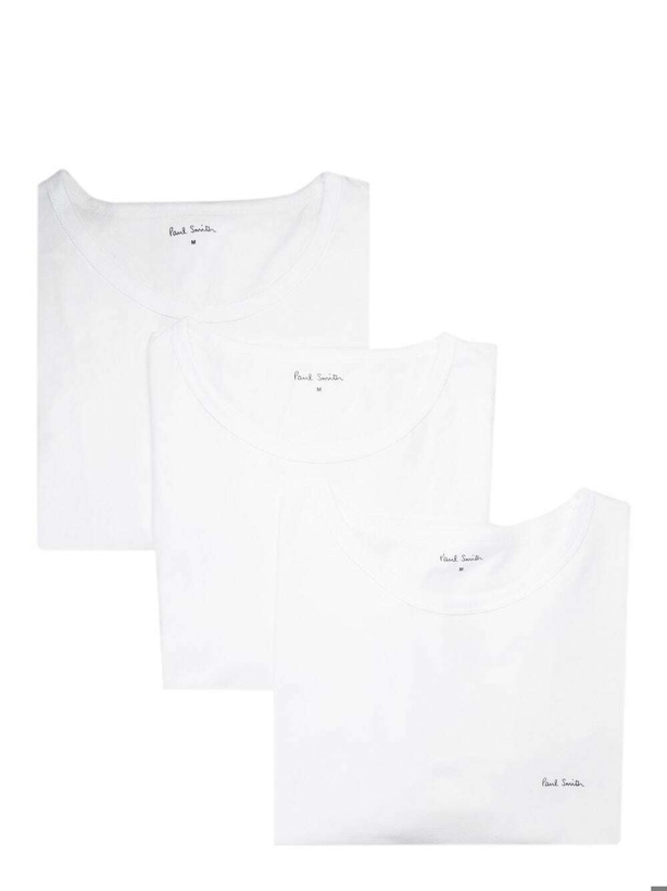 Photo: PAUL SMITH - 3-pack Logo Cotton T-shirt