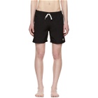 Bather Black Solid Swim Shorts
