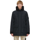 Stone Island Black Down Micro Reps Jacket