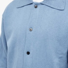 mfpen Men's Formal Knit Polo Shirt in Dusty Blue