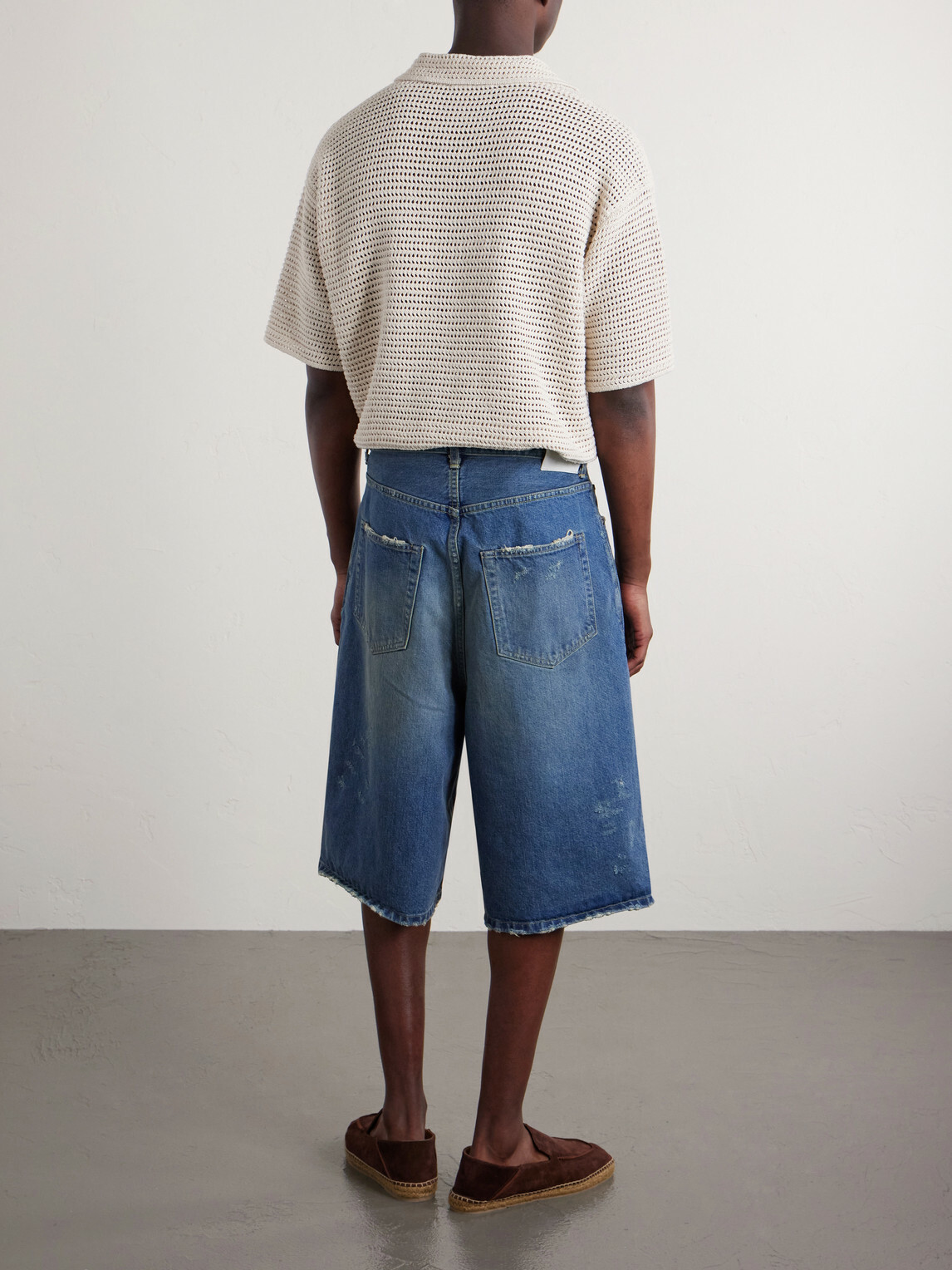 ssstein - Straight-Leg Denim Shorts - Blue