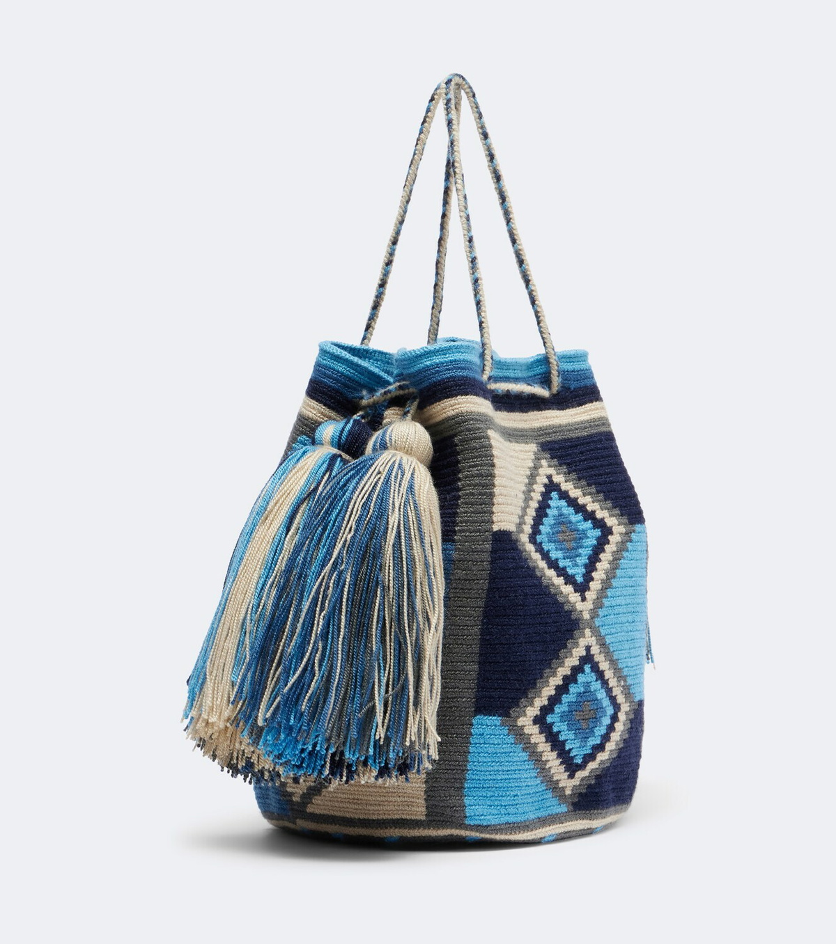 JW Anderson La Mochia Wayuu woven bucket bag