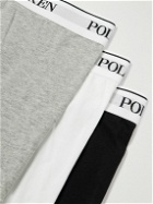 Polo Ralph Lauren - Three-Pack Stretch-Cotton Jersey Boxer Briefs - Gray