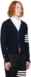 Thom Browne Navy 4-Bar Cardigan