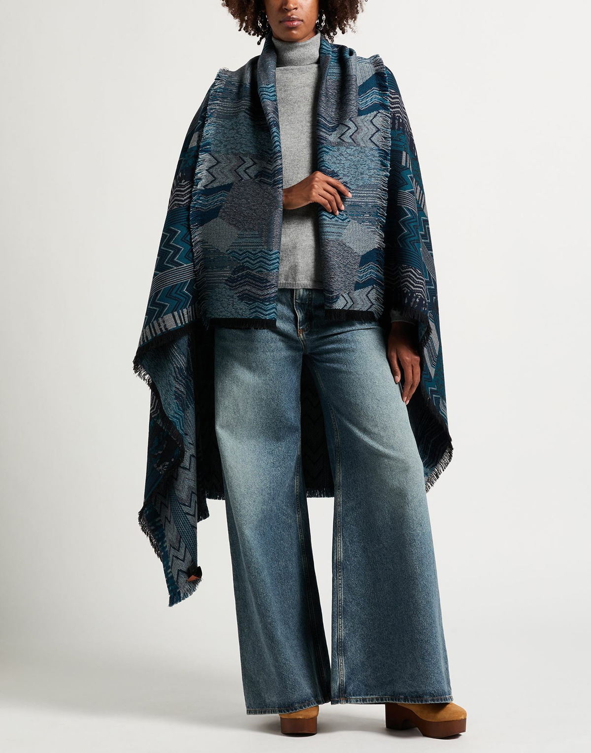 Missoni Womens Cape Deep teal