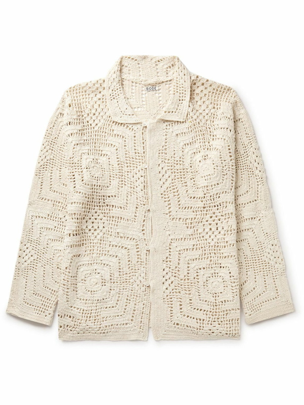 Photo: BODE - Crocheted Cotton Shirt - Neutrals