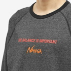 Nanga Men's Eco Hybrid Crew Sweat in Black