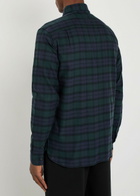Fred Perry Blackwatch Tartan Flannel Shirt Navy