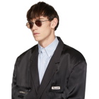 Thom Browne Black and Silver TBS912 Sunglasses