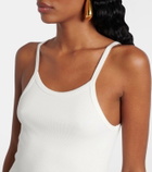 Slvrlake Ribbed-knit cotton tank top