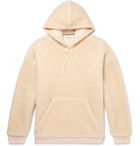 Givenchy - Logo-Embroidered Fleece Hoodie - Men - Neutral