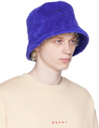 Marni Blue Embroidered Bucket Hat