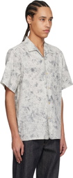 Taiga Takahashi Gray Lot. 114 Italian Collar Shirt
