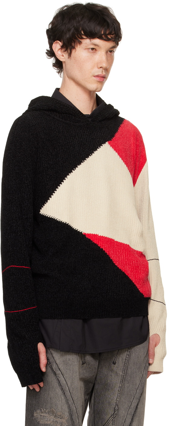 Andersson Bell Black & Red Fite Hoodie