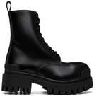 Balenciaga Black Strike Zip Boots