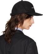 Comme des Garçons Homme Black Embroidered-Logo Cap