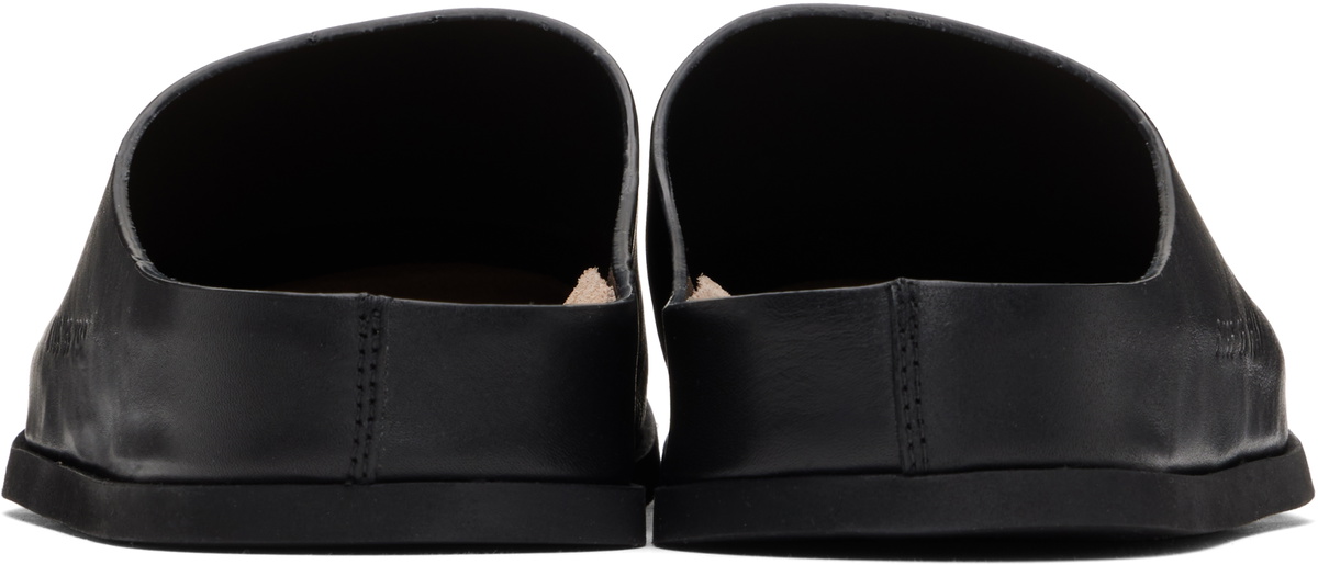 Common Projects Black Leather Slip-on Loafers