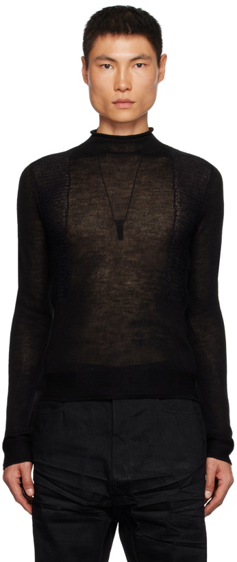 Photo: Rick Owens Black Harness Sweater