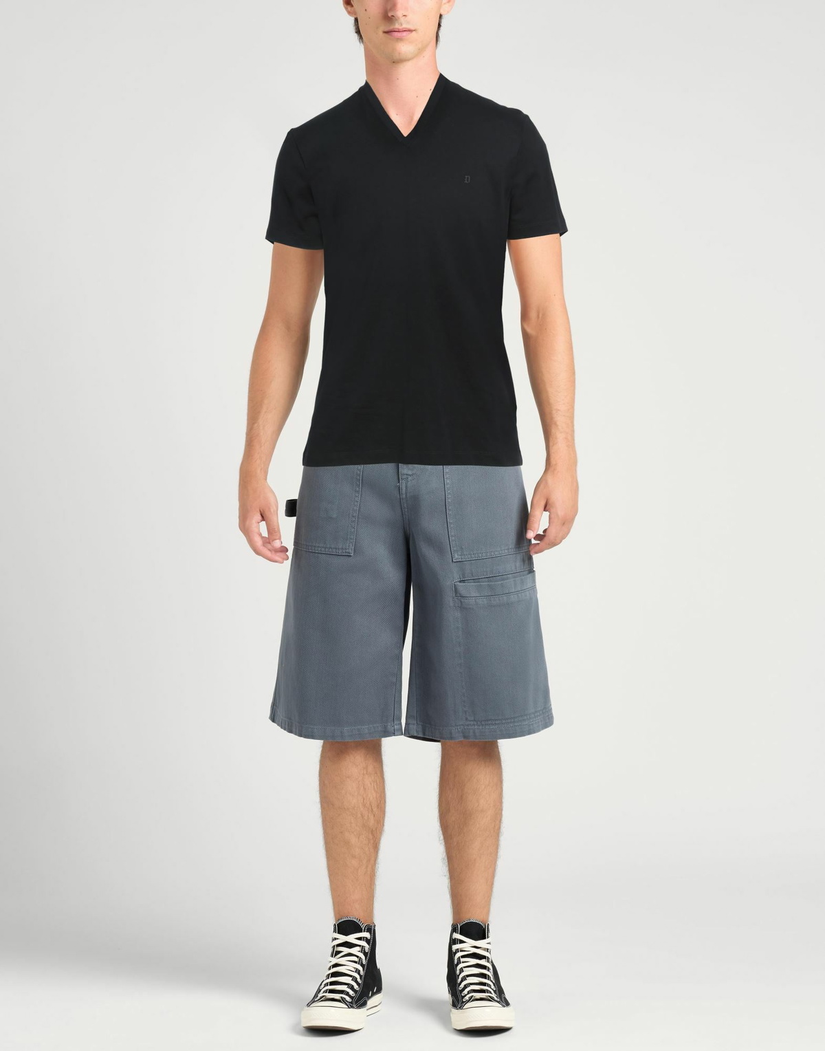 Dondup Mens T-shirt in Black
