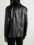 CELINE - Waxed-Leather Jacket - Black