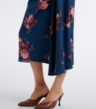 Erdem Floral jersey midi dress