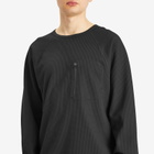 Purple Mountain Observatory Men's Waffle Long Sleeve T-Shirt in Black