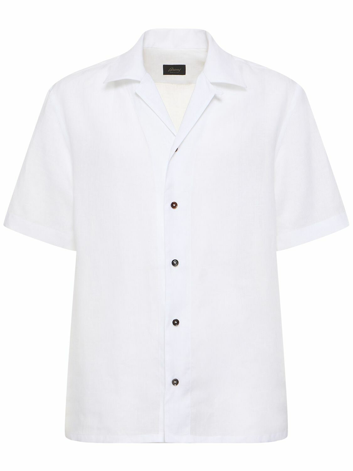 Photo: BRIONI Short Sleeve Linen Shirt