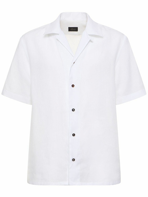 Photo: BRIONI Short Sleeve Linen Shirt