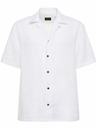 BRIONI Short Sleeve Linen Shirt
